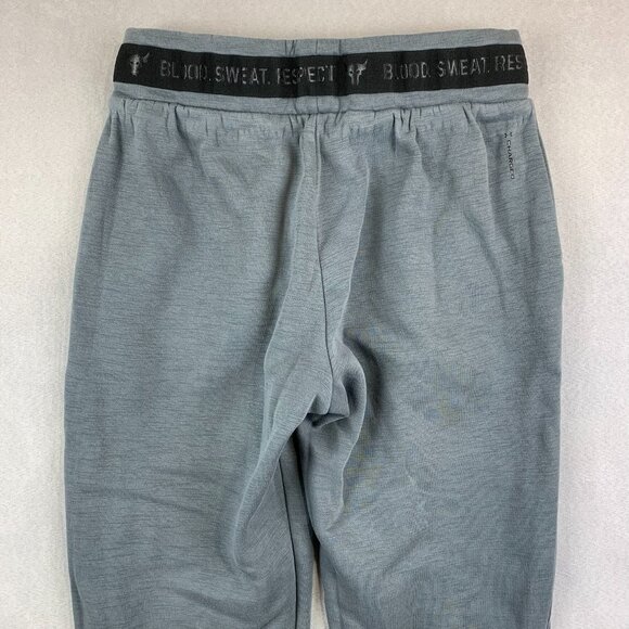 Under Armour Project Rock Mens Sweatpants Small Gray Joggers Tapered Brahma Bull - Picture 13 of 15